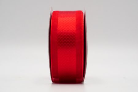 Rotes gezacktes Satinband mit transparentem Mittelteil_K1746-K21